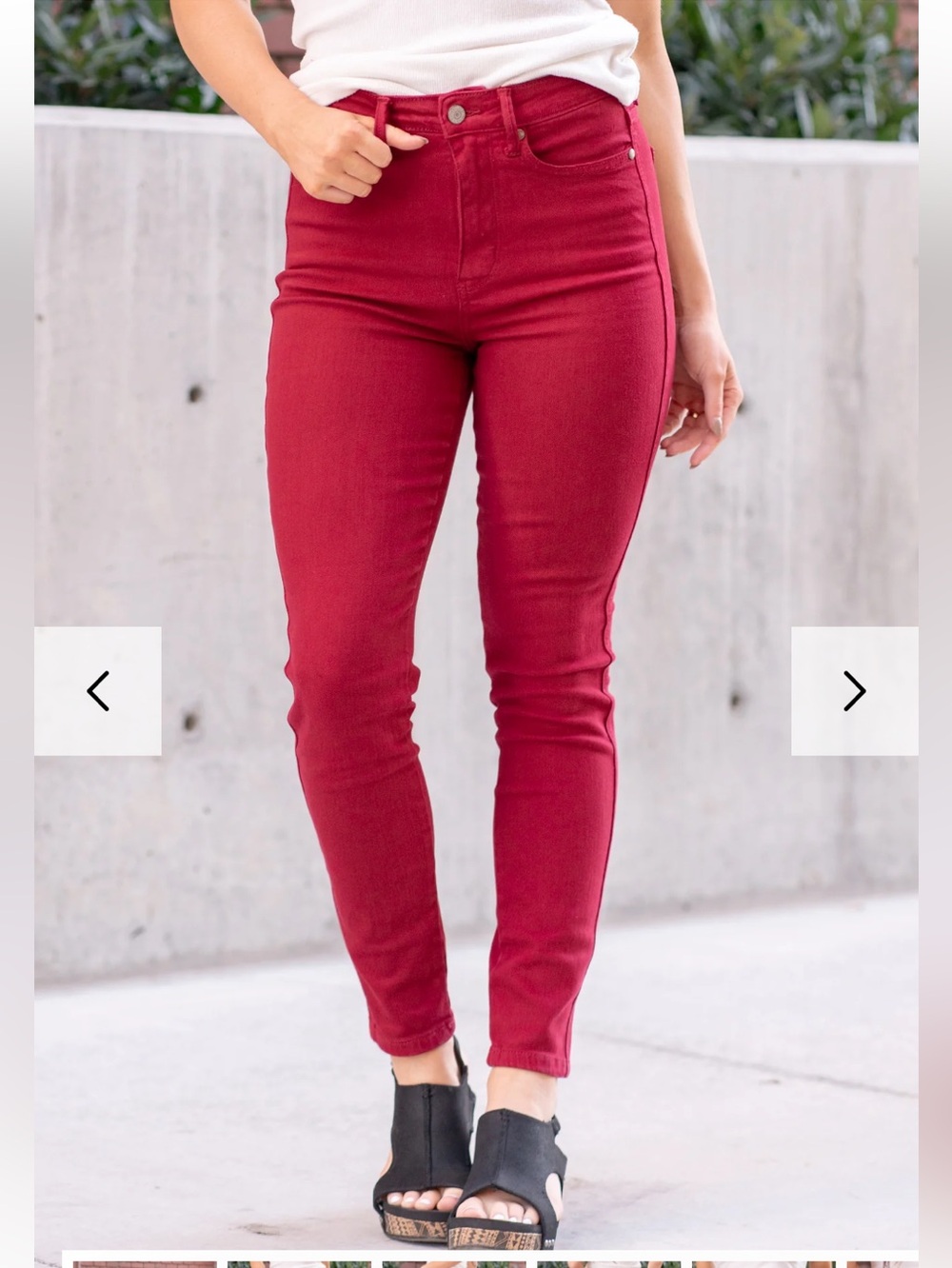 NWT Judy Blue jeans skinny fit Red size 3